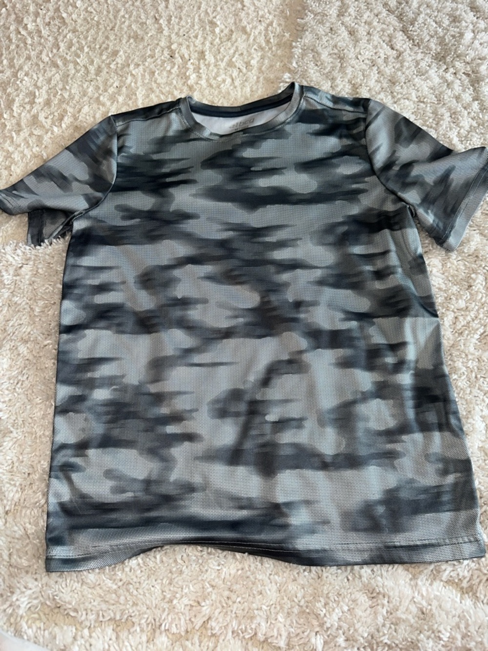 Boys BCG Performance Camo Short-Sleeve Shirt - Gray/Black